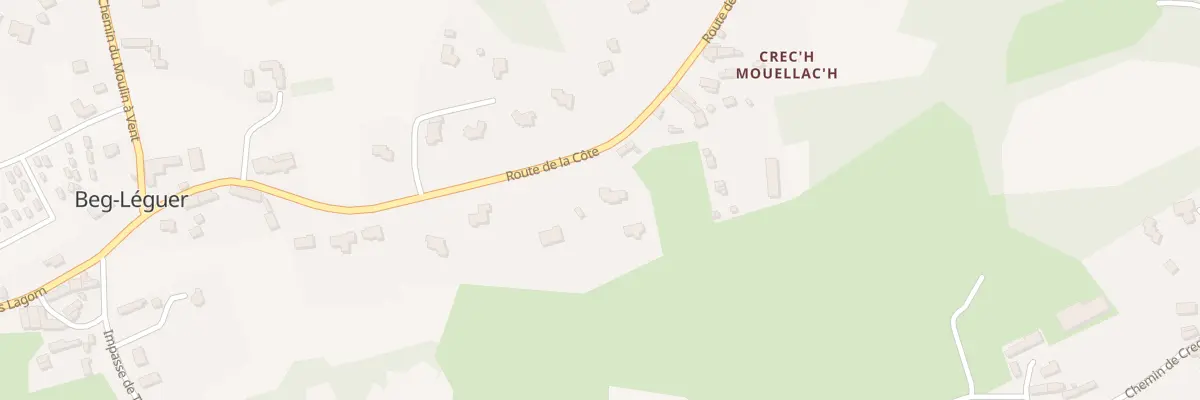 Plan du 51 Rte de la Côte à Lannion