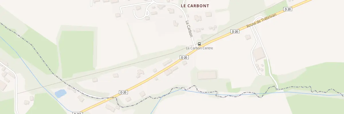 Plan du 10B Le Carbon à Treffrin