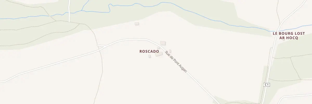 Plan du 372 Roscado à Tréméven