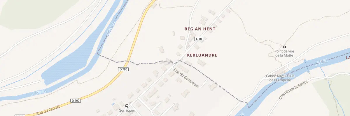 Plan du 1 Rue de Kerluandre à Tréméven