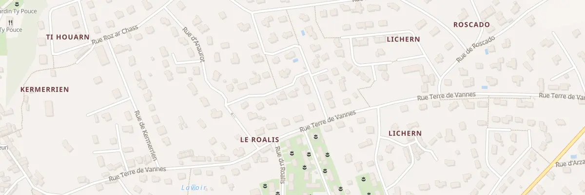 Plan du 12 Rue Jeanne la Flamme à Quimperlé