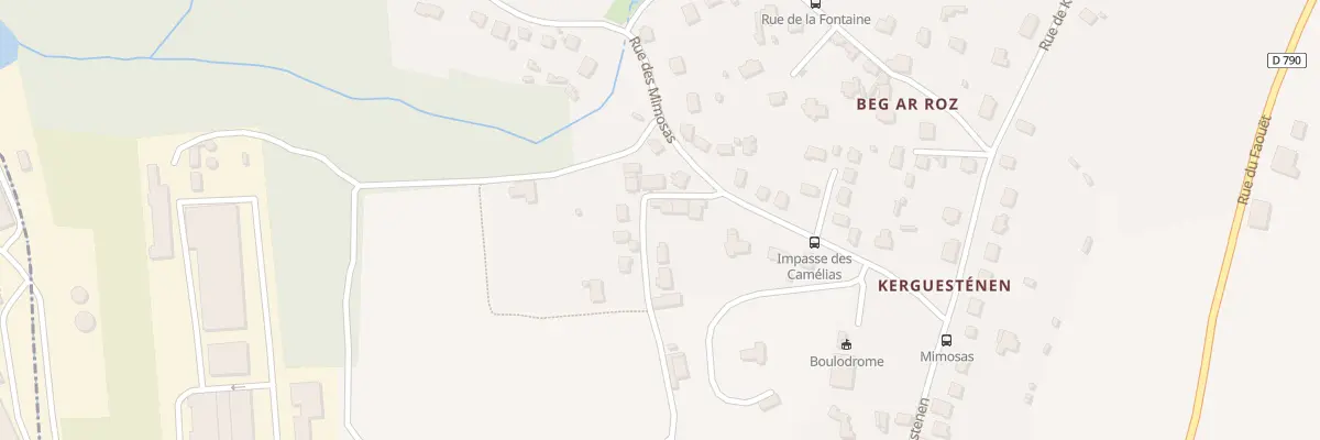 Plan du 5 Rue des Cerisiers à Tréméven