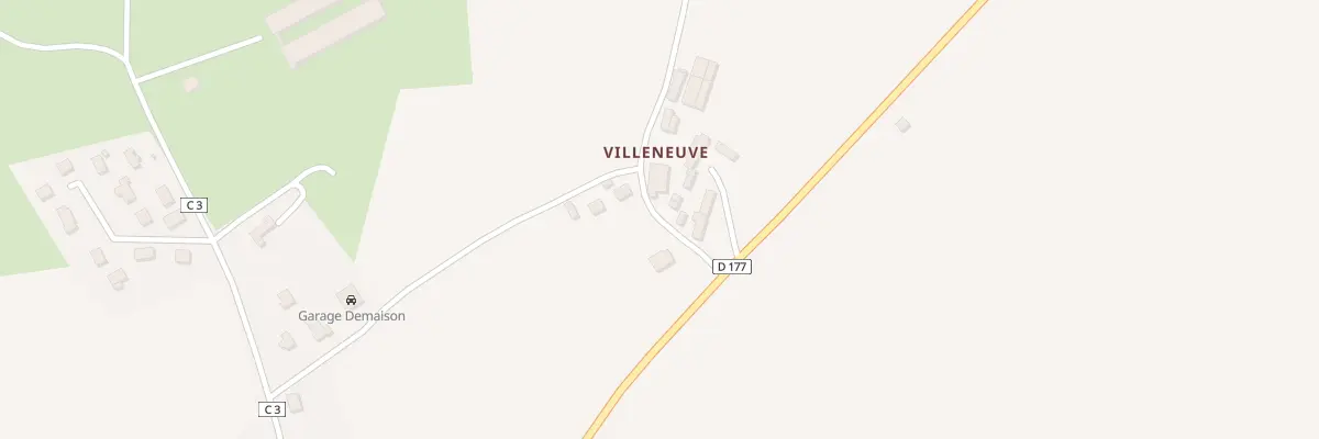 Plan du 5183 Villeneuve à Lanvénégen