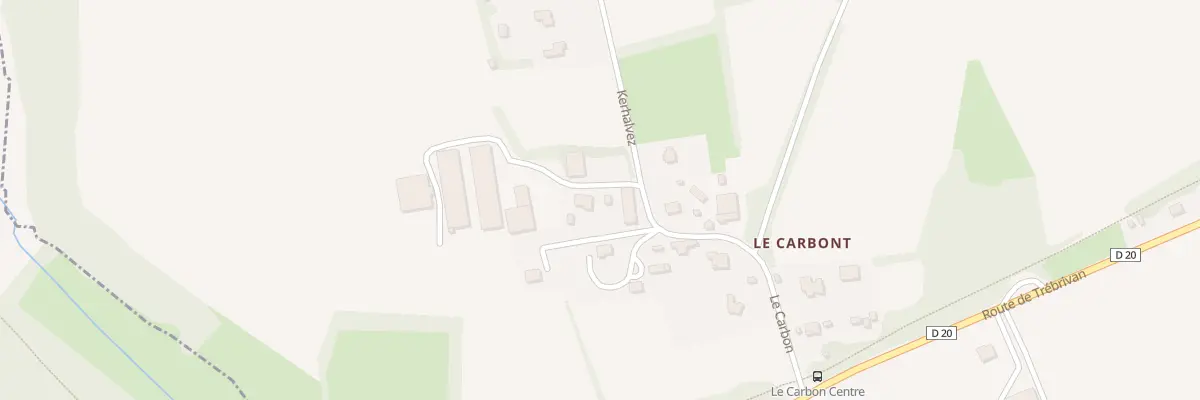 Plan du 12 Kerhalvez à Treffrin