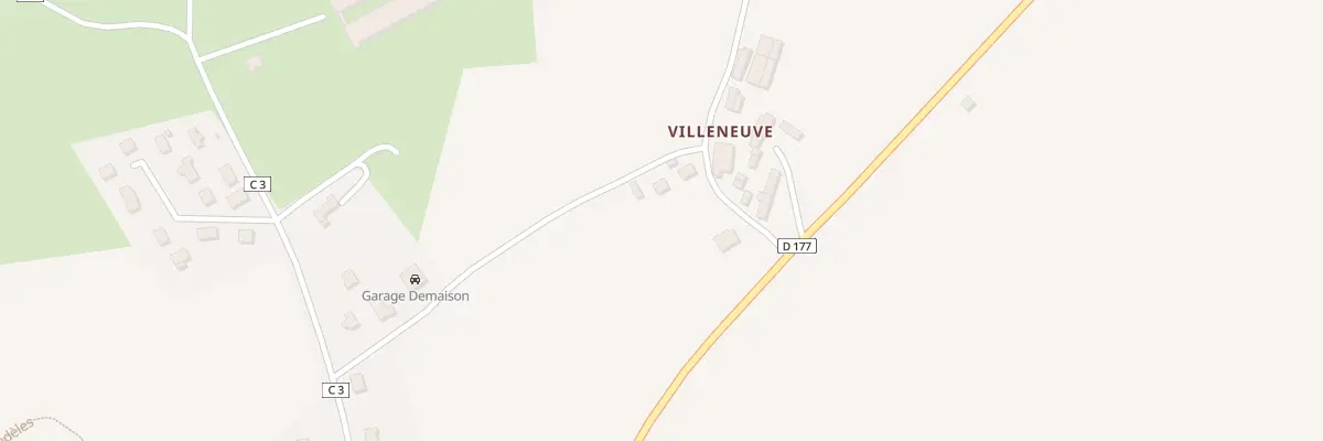 Plan du 5752 Villeneuve à Lanvénégen