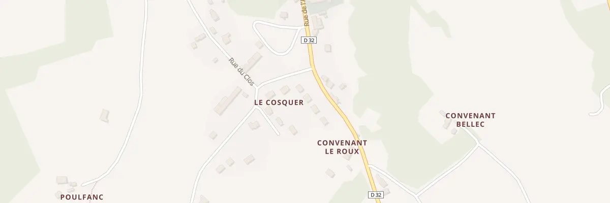 Plan du 5342 Le Cosquer à Lanvellec