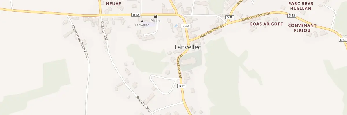 Plan du 5040 Convenant Blandin à Lanvellec