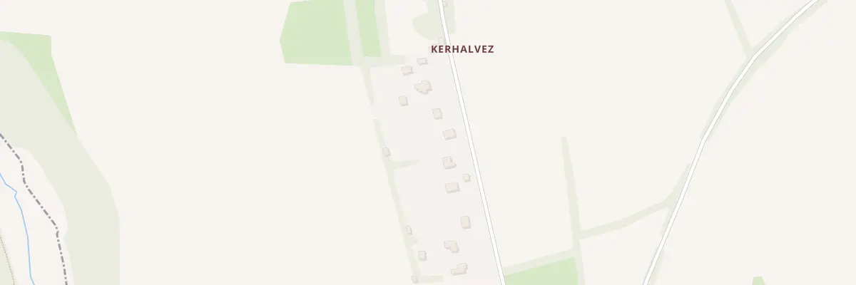 Plan du 18 Kerhalvez à Treffrin