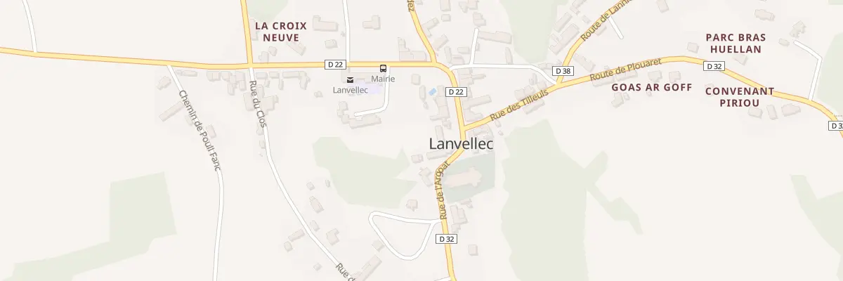 Plan du 1 Pl de l’Église à Lanvellec