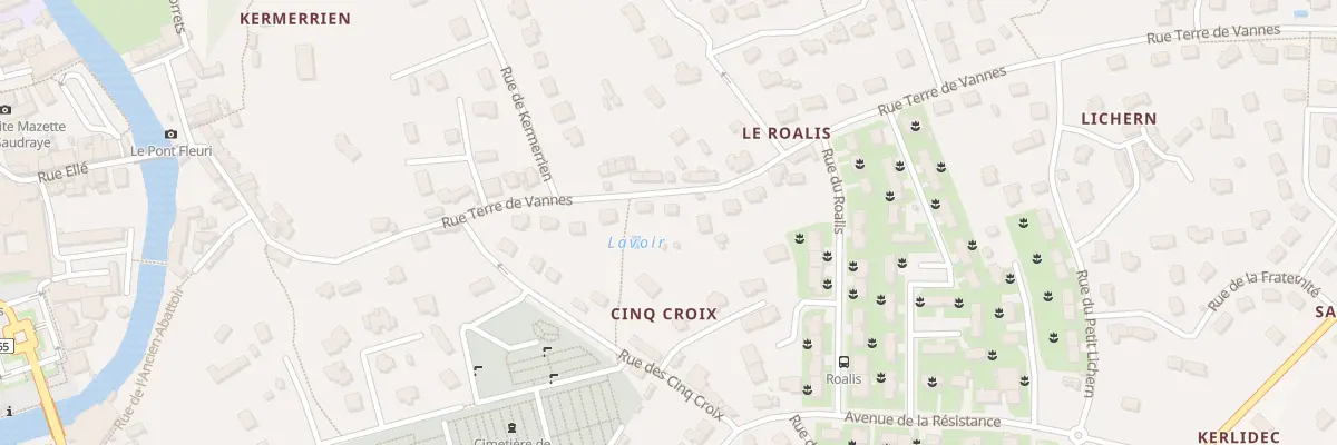 Plan du 60 Rue Terre de Vannes à Quimperlé