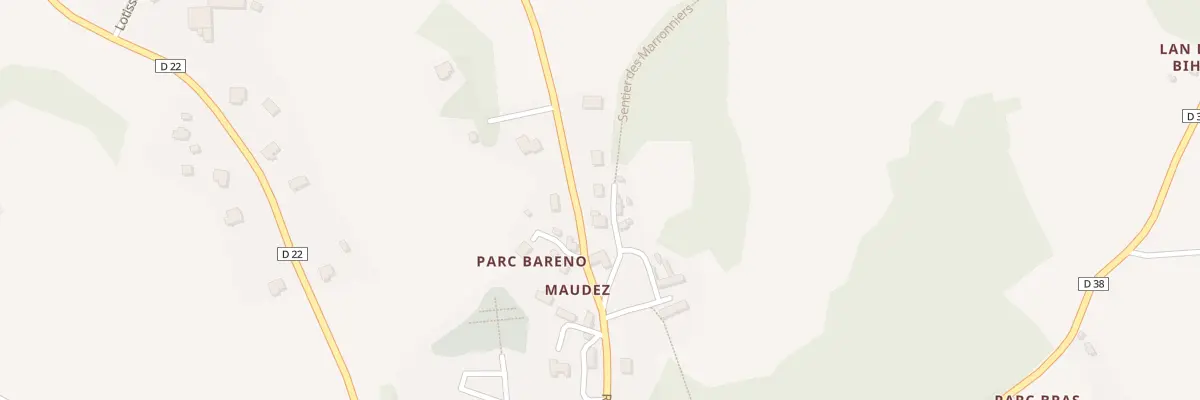 Plan du 18 Rue de Maudez à Lanvellec