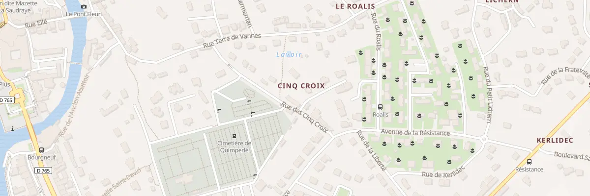 Plan du 15 Rue 5 Croix à Quimperlé
