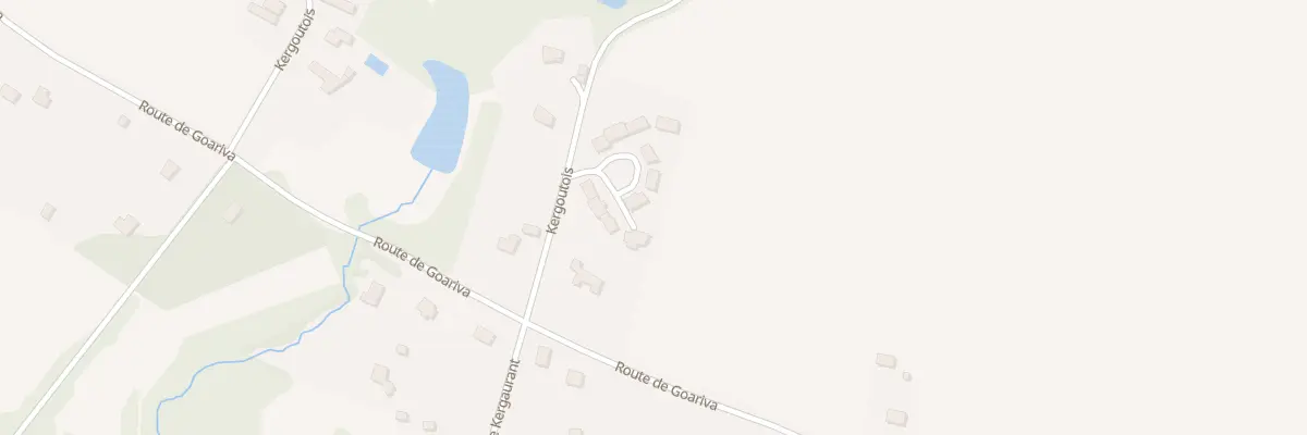 Plan du 48 Kergoutois à Carhaix-Plouguer
