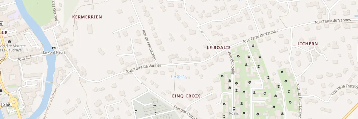 Plan du 55 Rue Terre de Vannes à Quimperlé