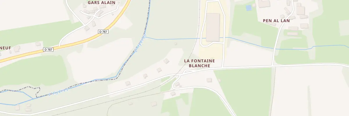 Plan du 7 La Fontaine Blanche à Treffrin