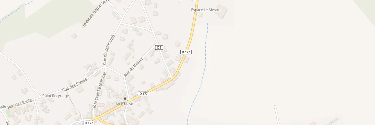 Plan du 52 Rue Jean Cadic à Lanvénégen