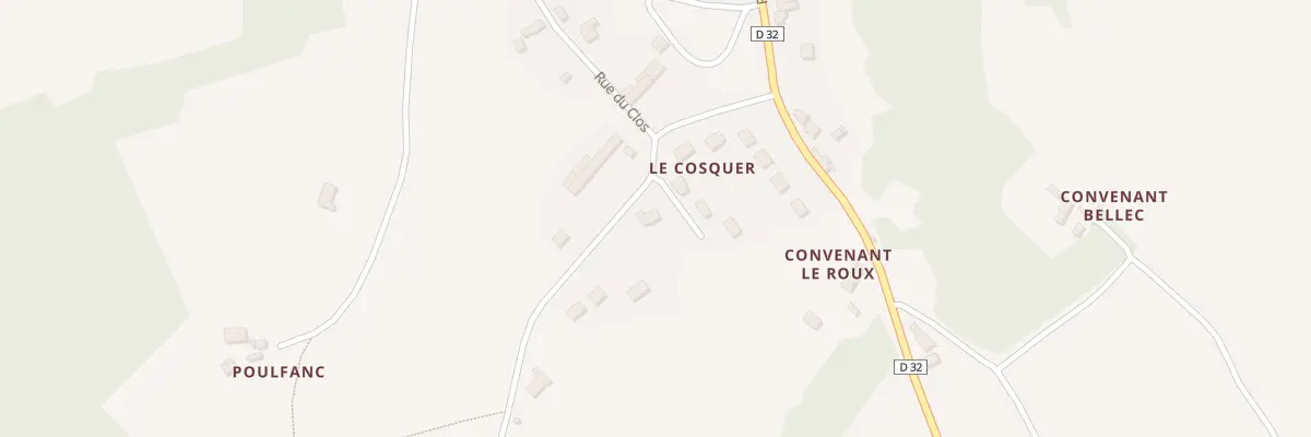Plan du 5343 Le Cosquer à Lanvellec