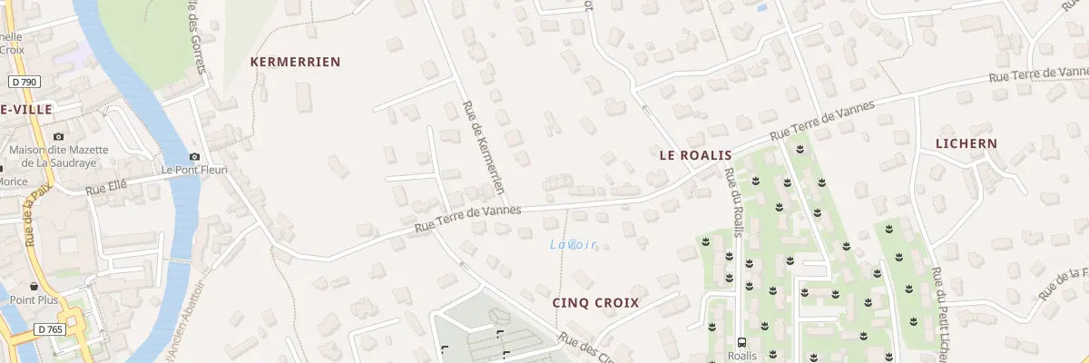 Plan du 49 Rue Terre de Vannes à Quimperlé