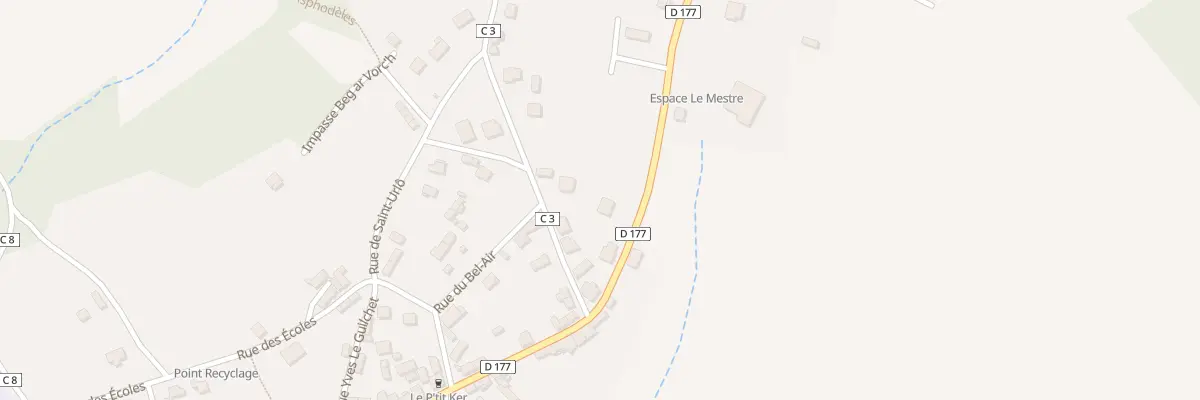 Plan du 63 Rue Jean Cadic à Lanvénégen