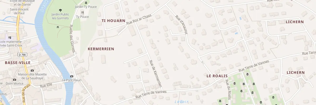 Plan du 10 Rue de Kermerrien à Quimperlé