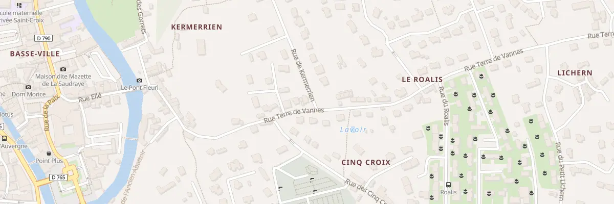 Plan du 1 Rue de Kermerrien à Quimperlé