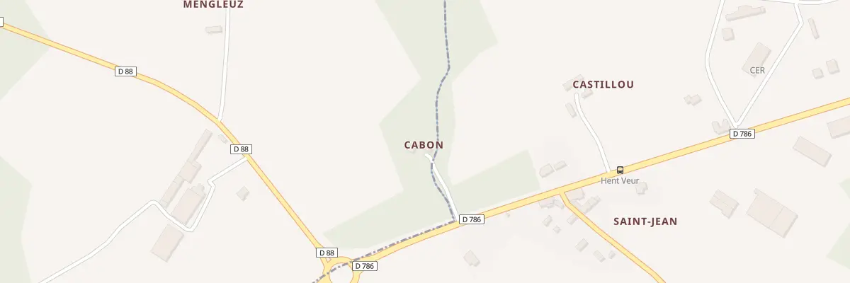Plan du 5381 Cabon à Trédrez-Locquémeau
