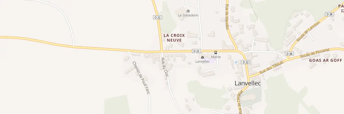 Plan du 11 Rue du Château à Lanvellec