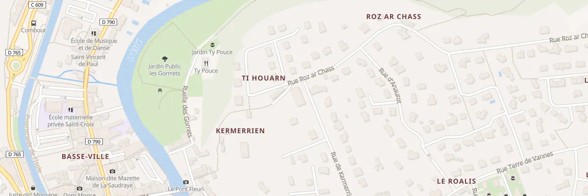 Plan du 15 Rue de Kermerrien à Quimperlé