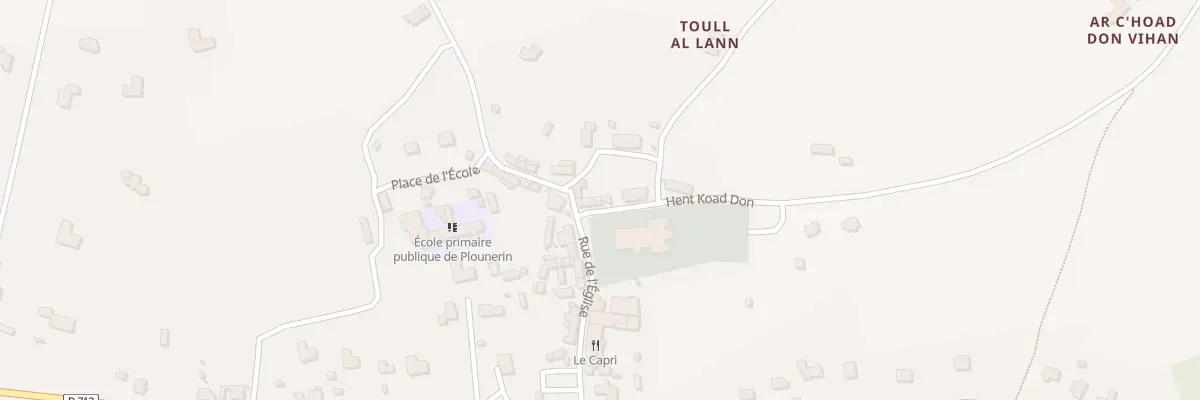 Plan du 3 Hent Koat Don à Plounérin