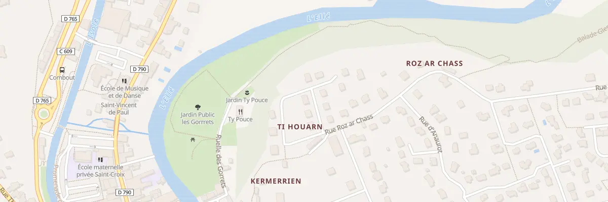 Plan du 5 Rue de Ti Houarn à Quimperlé