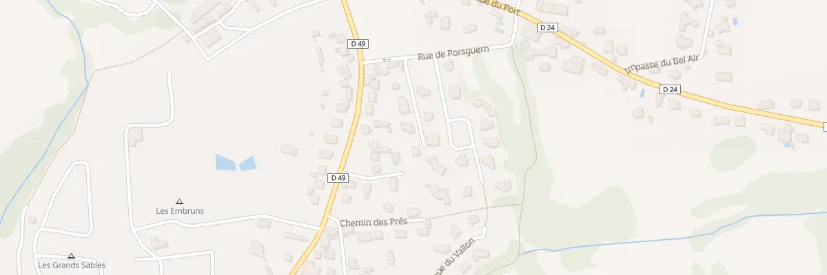 Plan du 9 Rue de Porsguern à Clohars-Carnoët