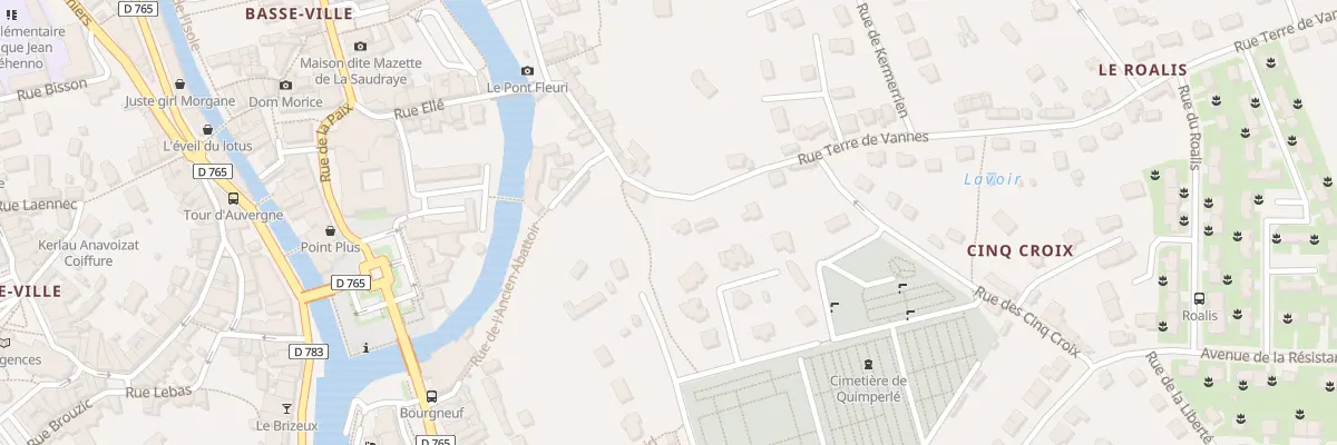 Plan du 26 Rue Terre de Vannes à Quimperlé