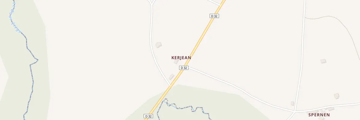Plan du 5288 Kerjean à Lanvellec