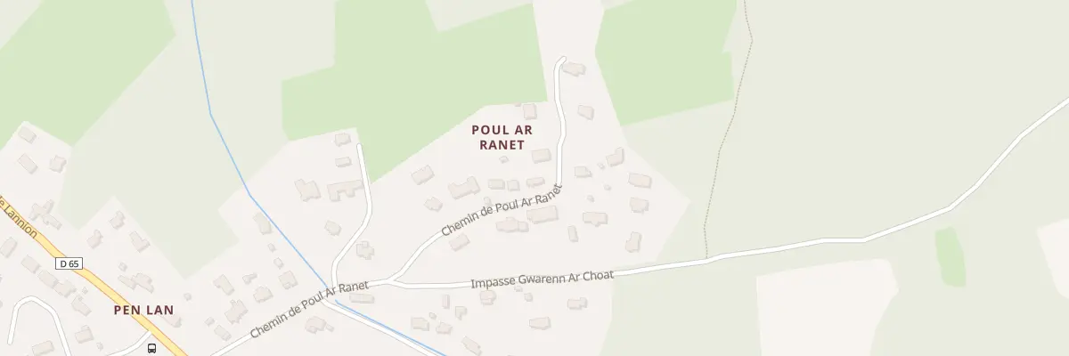 Plan du 6044 Poul Ranet à Trébeurden