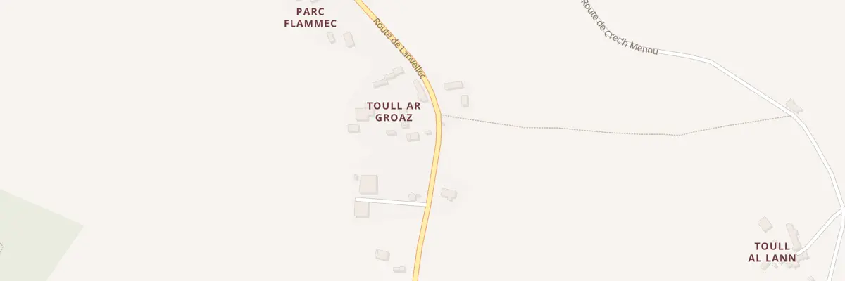 Plan du 30 Rte de Lanvellec à Plouzélambre