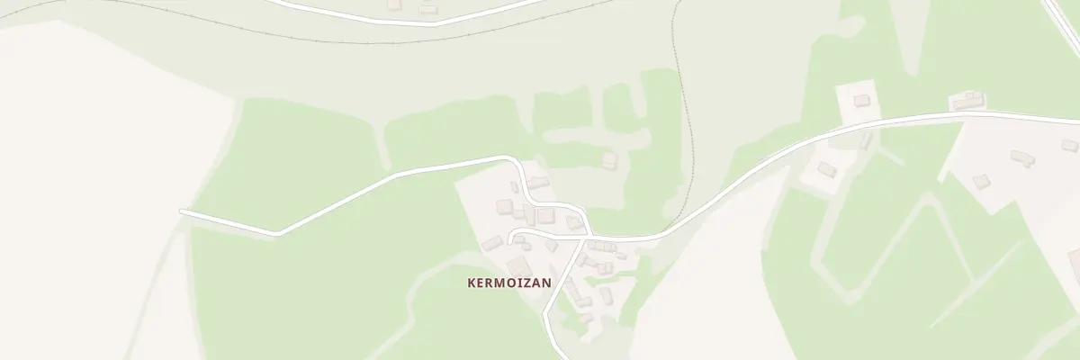 Plan du 3 Kermoysan à Treffrin