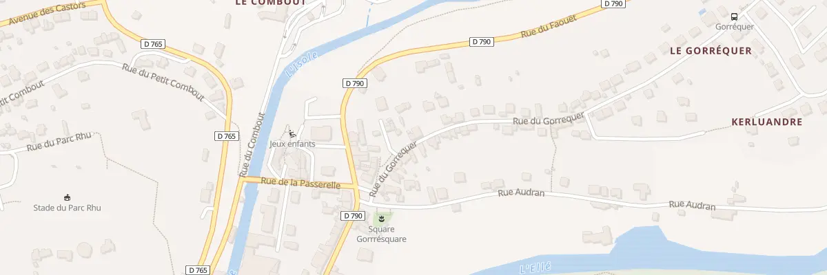 Plan du 11 Rue de Gorrequer à Quimperlé
