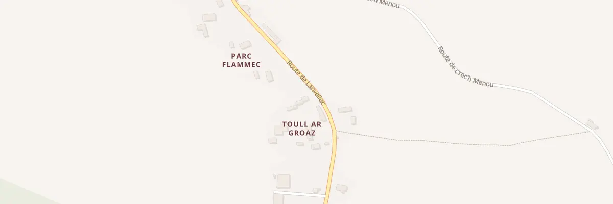 Plan du 22 Rte de Lanvellec à Plouzélambre