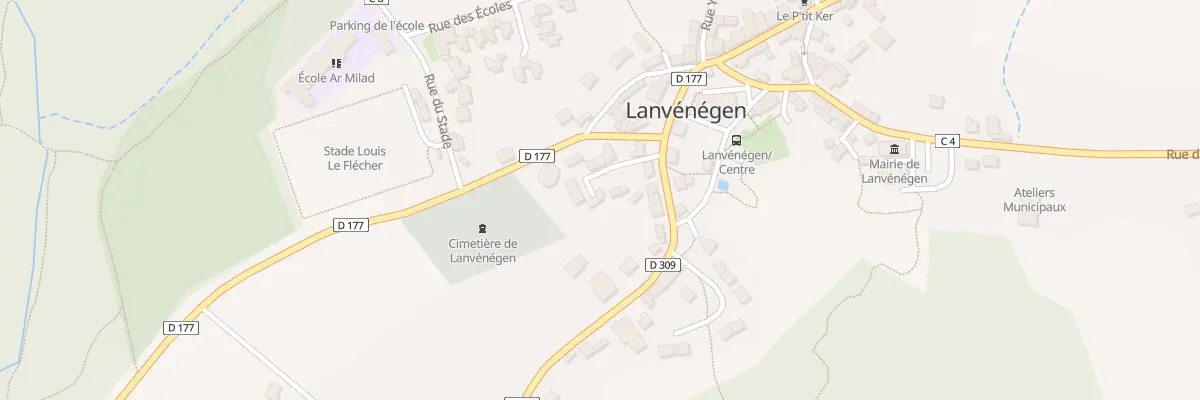 Plan du 19 Rue Jean Cadic à Lanvénégen