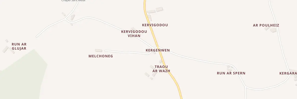 Plan du 7 Kergenwen à Plouzélambre