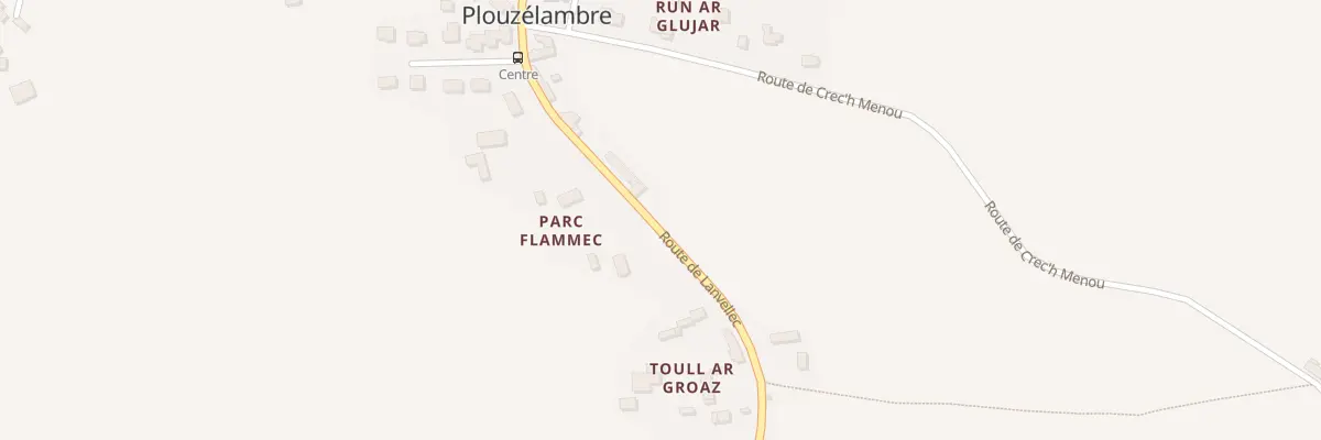 Plan du 9 Rte de Lanvellec à Plouzélambre