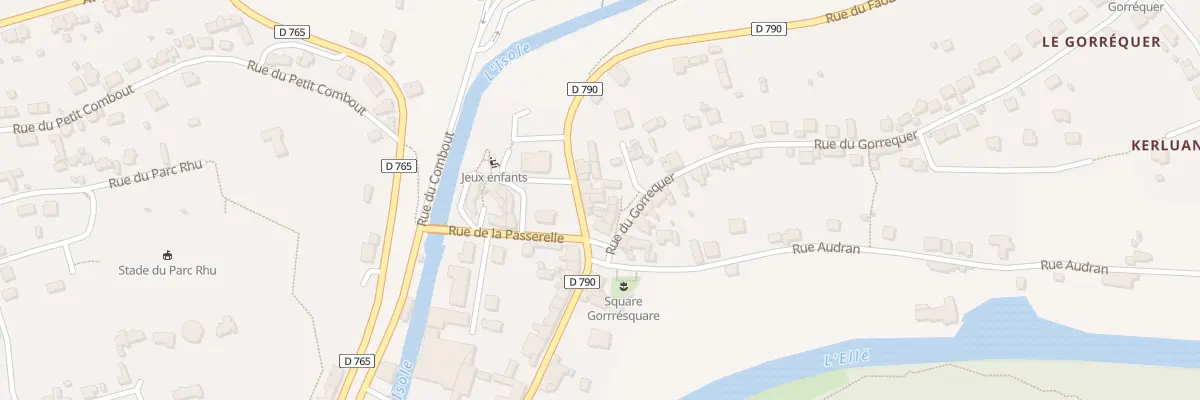 Plan du 5B Rue la Motte Picquet à Quimperlé