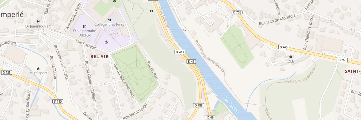 Plan du 22 Quai Brizeux à Gouézec