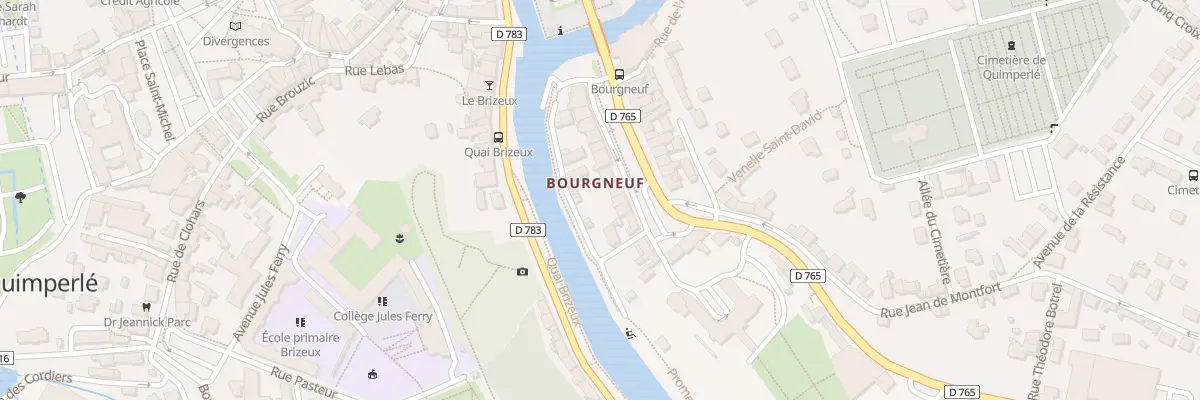 Plan du 16 Rue du Bourgneuf à Quimperlé