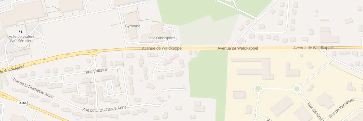 Plan du 9 Rue du Commandant Charcot à Carhaix-Plouguer