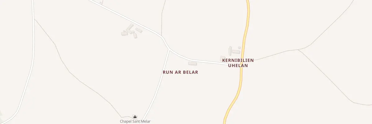 Plan du 1 Run An Belar à Plouzélambre