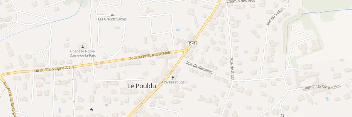 Plan du 27 Rue des Grands Sables à Clohars-Carnoët