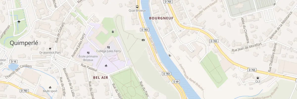 Plan du 16 Quai Brizeux à Quimperlé