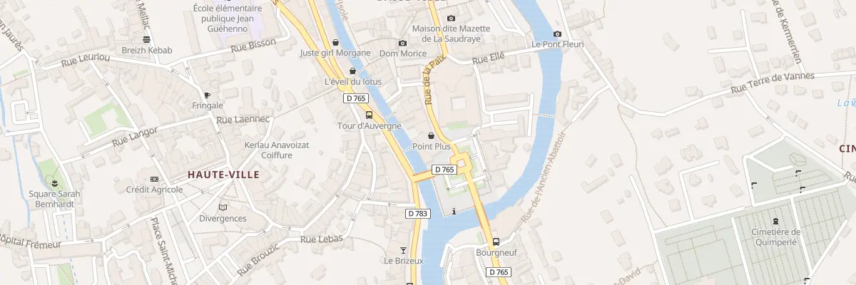 Plan du 3 Rue de la Paix à Quimperlé