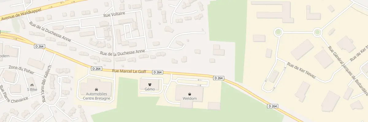 Plan du 54B Rue de la Duchesse Anne à Carhaix-Plouguer